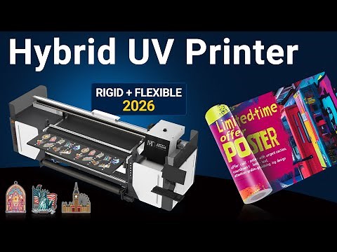 Hybrid UV Printer 2026 | MTuTech Wide Format Visual Positioning Printer for Rigid & Flexible Media