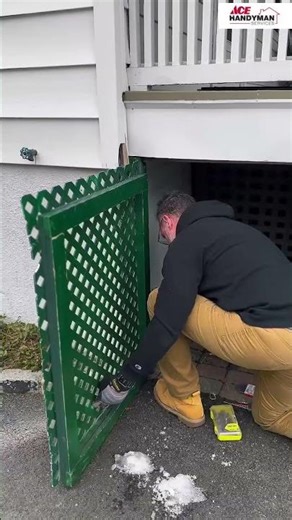 Hidden Door Repair Under the Front Porch 🔧