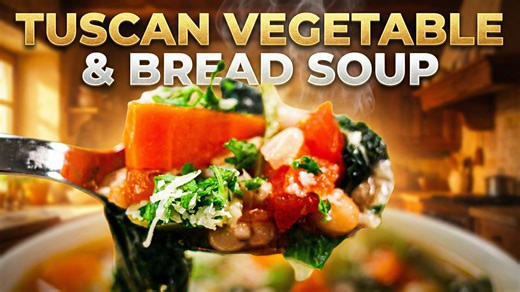 Hearty Tuscan ribollita vegetable and bread soup made easy