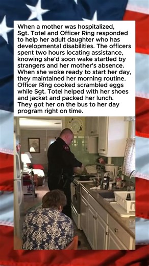 OFFICERS STEP IN TO HELP LADY WITH SPECIAL NEEDS🤗