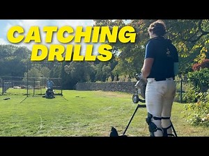 Mic'd Up College Catching Practice [Receiving Drills]