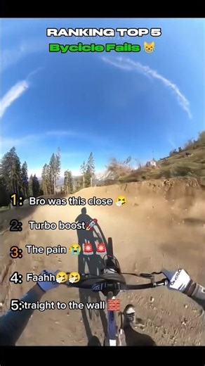 Ranking Top 5 Bycicle Fails 🥲#rankings #top5 #moments #bycicle