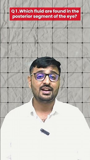 Posterior Segment of Eye | Aqueous vs Vitreous Humor | Nitin Sir #shorts #shortvideo