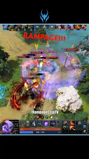 EPIC TIME EXECUTION 👑 FACELESS VOID RAMPAGE 🔪 #dota2