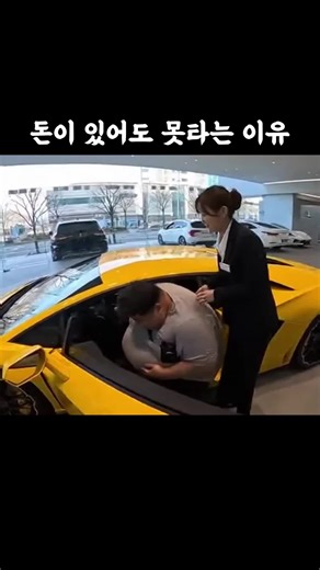 돈이 많아도 슈퍼카 못타는 이유 #람보르기니#신기한 영상#재미있는 영상 #sora2 #ai | ai sora