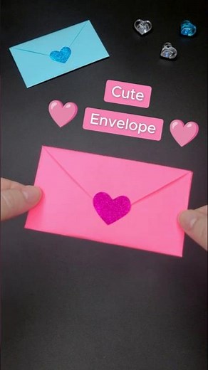 How to Make an Envelope from a Heart Shaped Paper 💌 Easy Folded Heart Envelope 💖 I Love You DIY Card