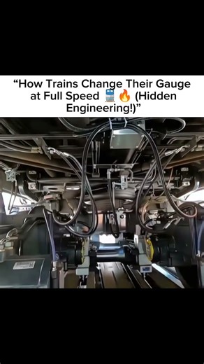 How Trains Change Their Gauge Without Stopping🚆#train #shorts #trending