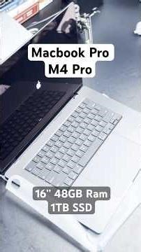 M4 Pro MacBook Pro 16” Unboxing (48GB RAM / 1TB SSD) 🔥 #short #macbook