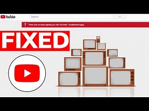 How To Fix YouTube Signing In Issue Sorry, Something Went Wrong! Our Tubes Must Be Clogged