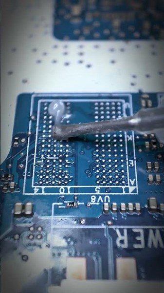 Easy Memory Swap #BGA #VRAM #GPUrepair #microsoldering #electronicsrepair #asmr