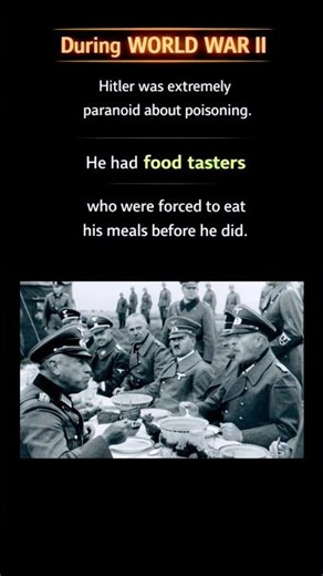 The Most Dangerous Job in WWII: Hitler’s Food Tasters #history #ww2 #shorts
