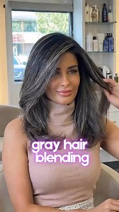 Gray hair doesn’t have to mean harsh lines or constant touch-ups. Soft gray blending uses highlights, lowlights, and subtle tones to melt silver seamlessly into your natural color — creating a polished, modern look that grows out beautifully. This is gray hair done intentionally. #GrayHairBlending #fblifestyle #LowMaintenanceHair #HairColorInspo | Colored Hair Care