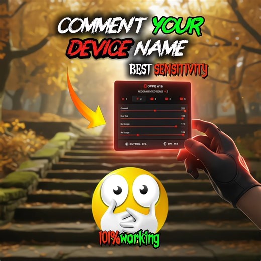 🎯OPPO A16 One Tap Sensitivity Settings 🤯 | Free Fire Max Best Sensitivity + Fire Button + DPI