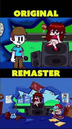 VS Nonsense All Cutscenes Original vs Remaster 😭 [FNF]