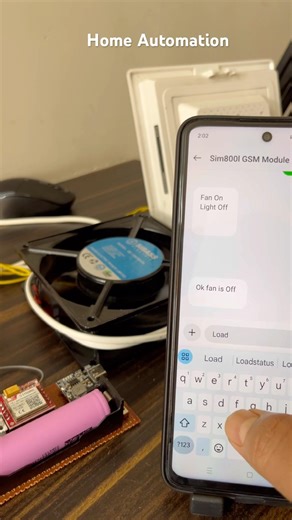 Home Automation using GSM module #gsmmodule #gsm #arduinoproject #iotproject
