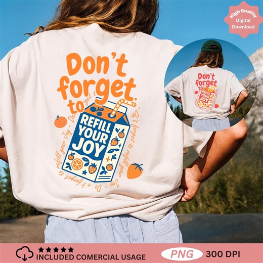 Motivational Juice Box PNG: Positive Quote, Refill Your Joy, Positive Clipart (digital Download) - Etsy