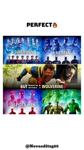 8 Superman, 9 Batman But Only 2 Wolverine 😱 Multiverse Comparison