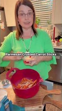 Parmesan Crusted Carrot Sticks