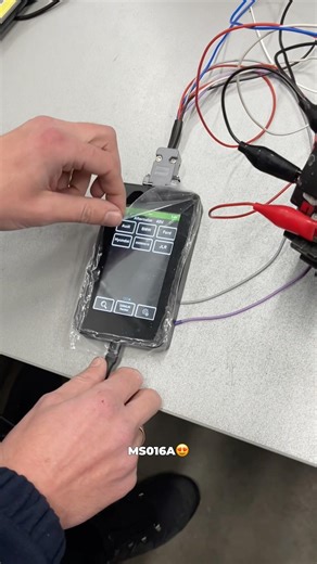 We are testing a 48V Belt-driven Starter Generator (BSG) on the MS016A #bsg #msg #equipment #48v