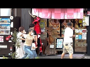 「甲冑ドッキリ#1 in 奈良: 鹿野、ムタサン」funny samurai prank #1 in Japan Nara