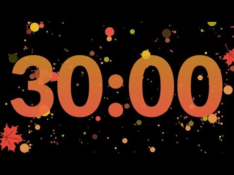 Cozy Autumn Countdown ⏳ | 30-Minute Timer with Falling Leaves