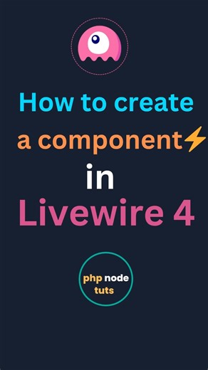⚡How to create a component in Livewire 4 #shorts #livewire4 #laravel13