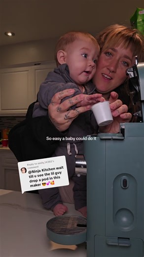 Replying to @emily_14382 Hes getting so good at it! @Ninja Kitchen #coffee #coffeemaker #ninjacoffeemaker