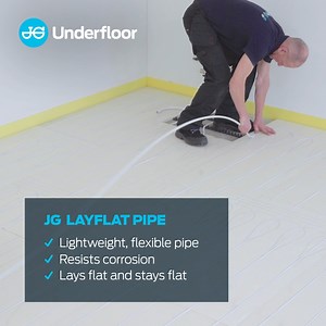New from the JG LowFit pipeline! 🌀 We’ve just introduced a new smaller diameter pipe, specifically for our low-profile UFH systems. This 12mm pipe offers the same installation benefits as our 16mm range with greater flexibility than standard polybutylene pipe. When removed from the coil, the pipe ‘lays flat and stays flat’, which makes creating UFH pipe circuits a breeze. For a free bespoke CAD design and quote on your next UFH project, follow this link. https://bit.ly/3R14zLz #JGLowFit #Underf