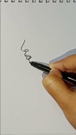 “Minimal One Line Woman Art | Elegance Drawn in a Single Stroke ✨” #Shorts