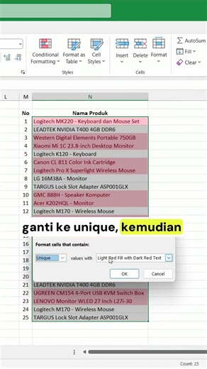 How to Delete Unique Data in Excel #computertutorial #excel #exceltips #exceltutorial #exceltricks