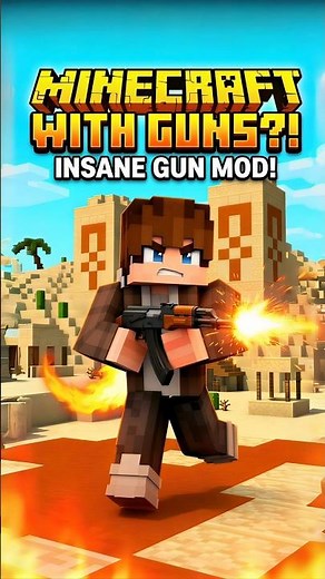 GUNS in Minecraft?! This Feels Illegal 😳🔫