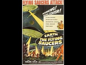 Earth vs The Flying Saucers (1956) 4K Colourised - Full Movies // Película Completa