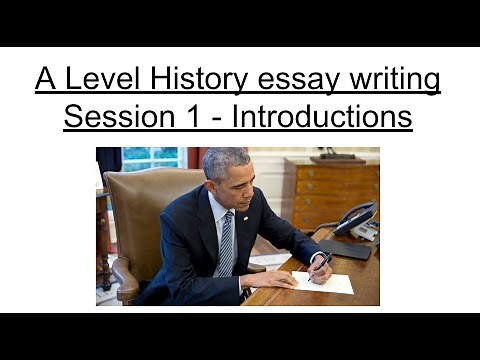 A Level History essay masterclass part one - Introductions (1/3)
