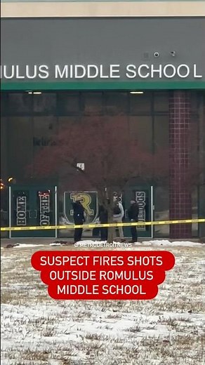 Shots heard outside Romulus Middle School after gunman tried to go inside