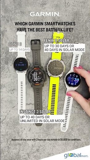 4 Garmin Watches Compared . Which One Has the Best Battery 🔋