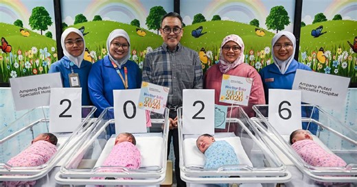 Empat bayi Tahun Baharu di Hospital Pakar Ampang Puteri | Berita Harian