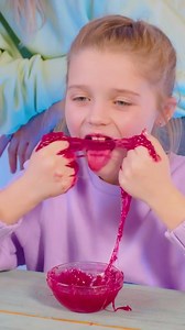 Yummy edible slime that is completely kids-safe! 🌈 #diy #slime #foodfast | FoodGasmic