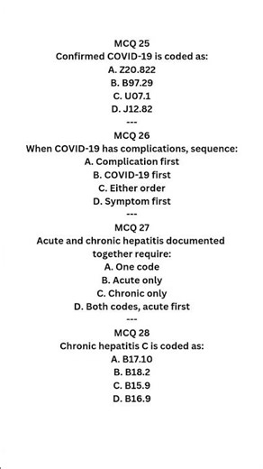 ICD-10-CM Chapter 1 MCQs | Sepsis, HIV, TB | Medical Coding Shorts