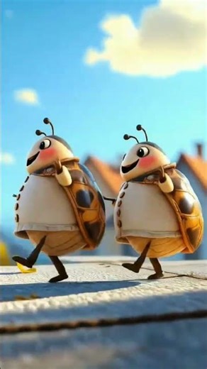 Cute Ladybug Dancing #mintimals #ladybug #shorts