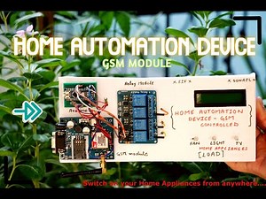 DIY GSM based Home Appliance Control using Arduino | SIM900A GSM Home Automation