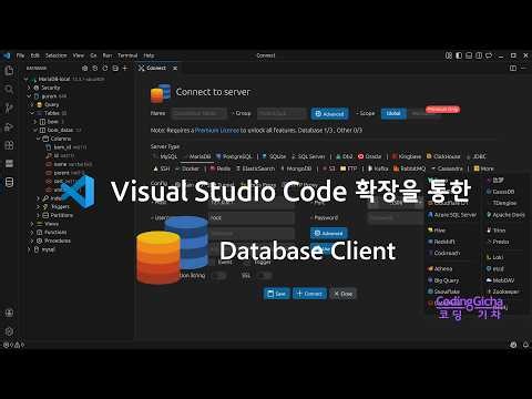 Visual Studio Code 확장을 통한 Database Client