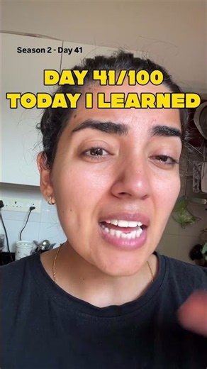 Day 41/100 of today I learned!