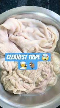 How to clean Goat Tripe & Intestine | Cooking Prep ASMR #shorts