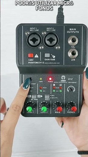 Q12 Interfaz De Audio Interface Para Grabacion Instrumento Usb/ LOUDER #interfaz #audio #grabacion