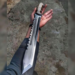 Hand-forged 5160 Steel Machete: Full Tang Hunting & Camping Blade - Etsy