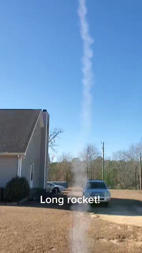 Exciting Launch of a 42-Inch Model Rocket