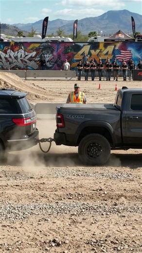 Lincoln Navigator vs RAM 1500 RHO — INSANE Tug of War! 🔥