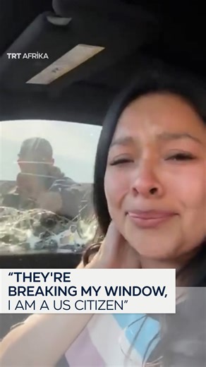 ICE agents detained US citizen Maria Santay at gunpoint in El Monte, California, after pursuing her car, breaking its window and pulling weapons while she live-streamed the encounter. Santay is reportedly known for monitoring ICE operations in El Monte. | TRT Afrika