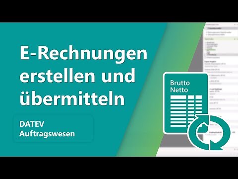 DATEV Auftragswesen: E-Rechnungen erstellen und übermitteln