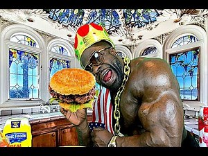 HYPHY BURGER (1,000 Calories) - Cooking With Kali Muscle | Kali Muscle